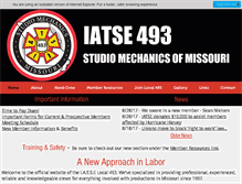 Tablet Screenshot of iatse493.org